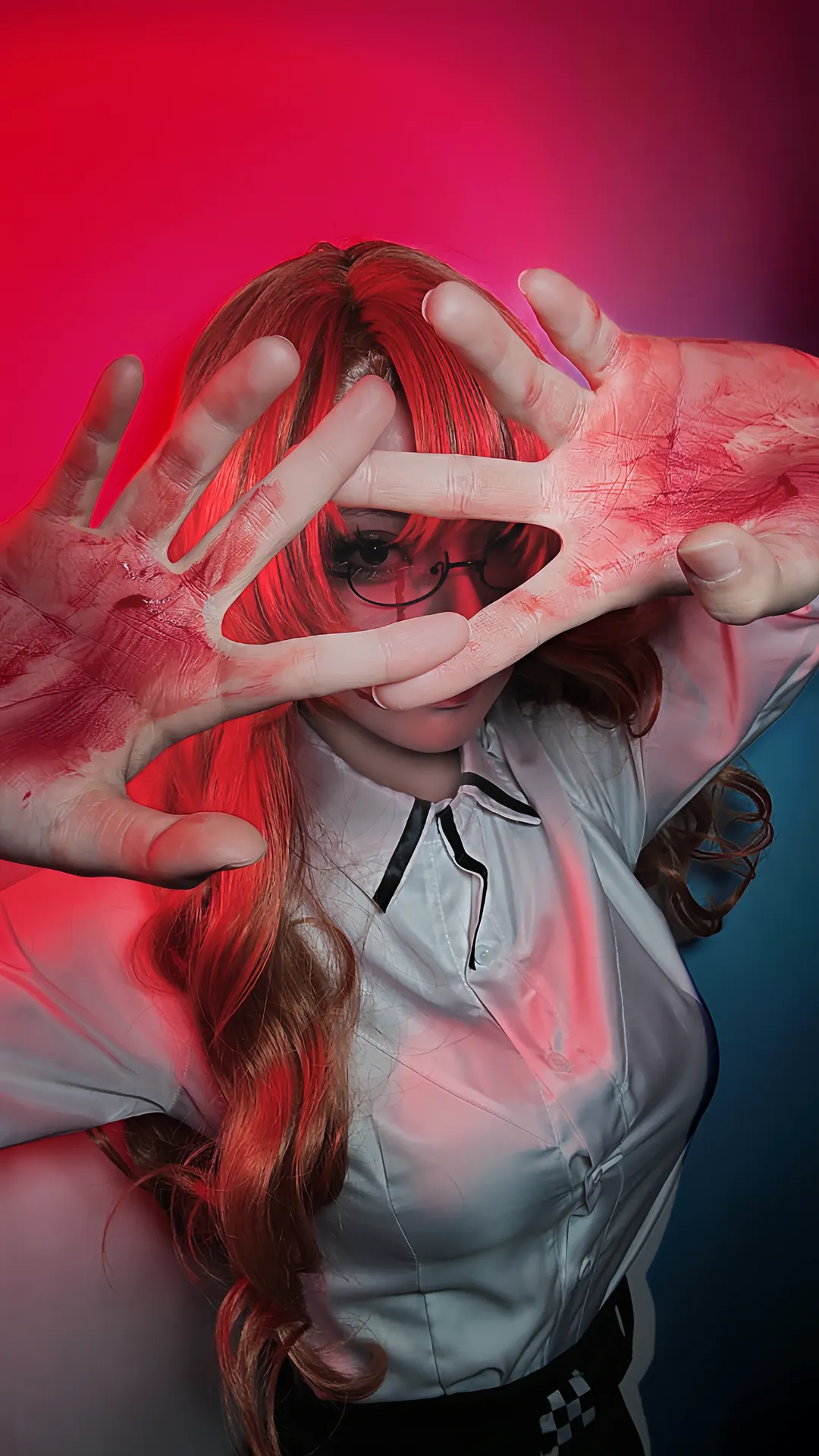 御姐, 命運石之門, 桐生萌鬱cos, 閃光指壓師, 血妝cosplay - 第1張