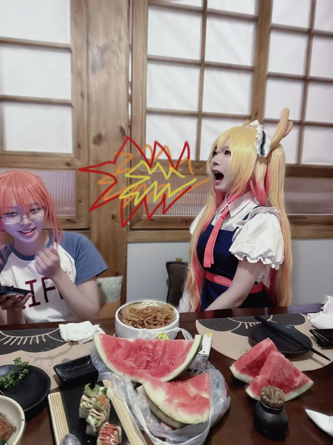 【托爾cos】小林家的龍女僕，夏日西瓜與日系女僕的日常 - 可以聽我說話嗎 - 第5張