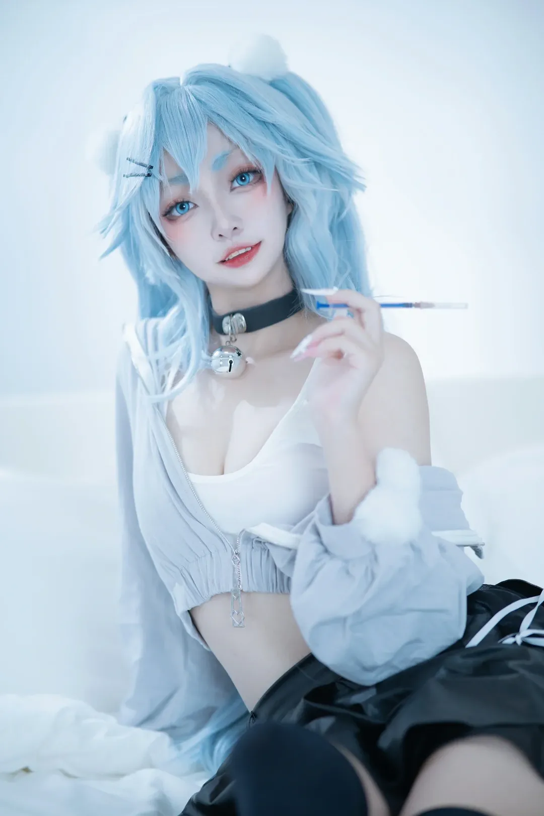 原神, cosplay, 八重神子cos, 黑丝, 芜湖约拍