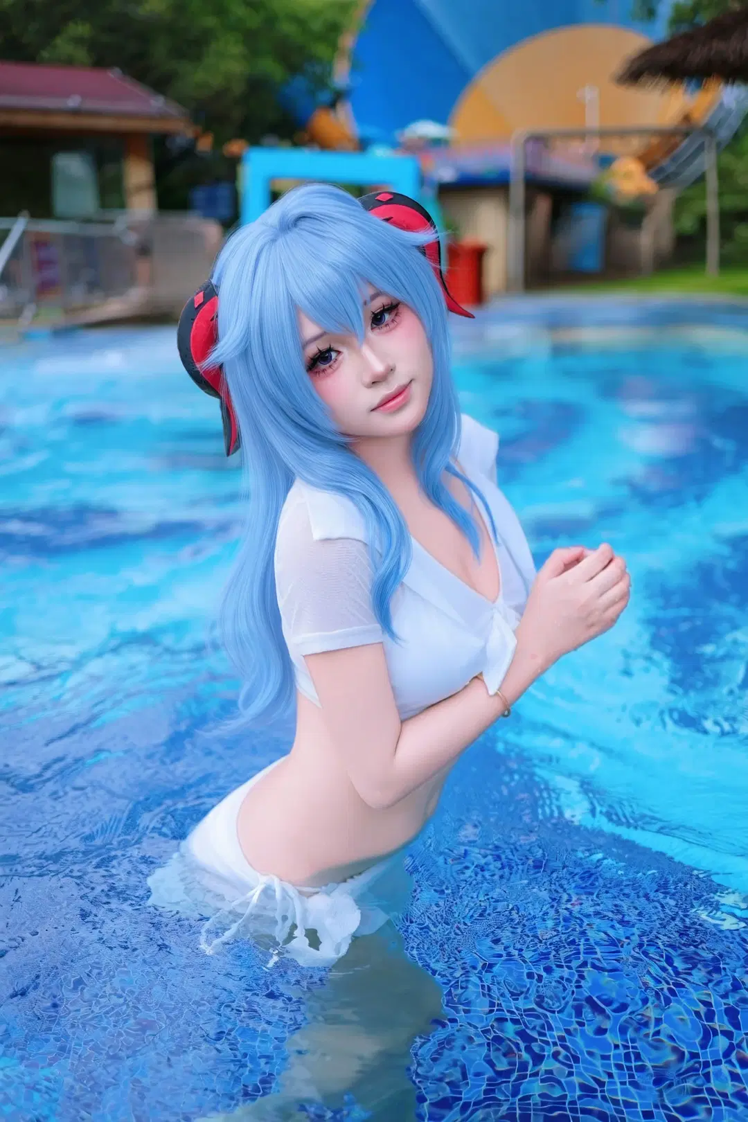 [Ganyu Cosplay] Waterside Chimelong Swimwear Shoot Sharing by 小八摄影 - Image 2