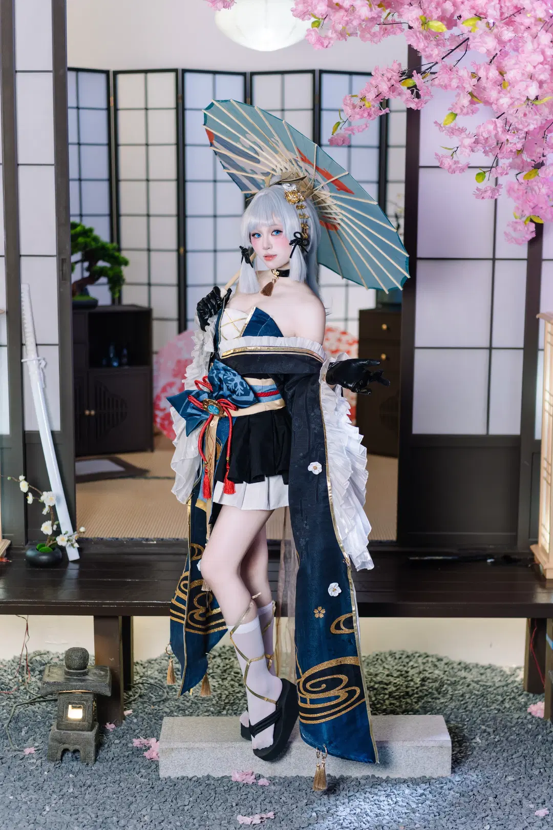 【神裡綾華cos】霜刃生賀，稻妻和風寫真 - 小八摄影 - 第5張