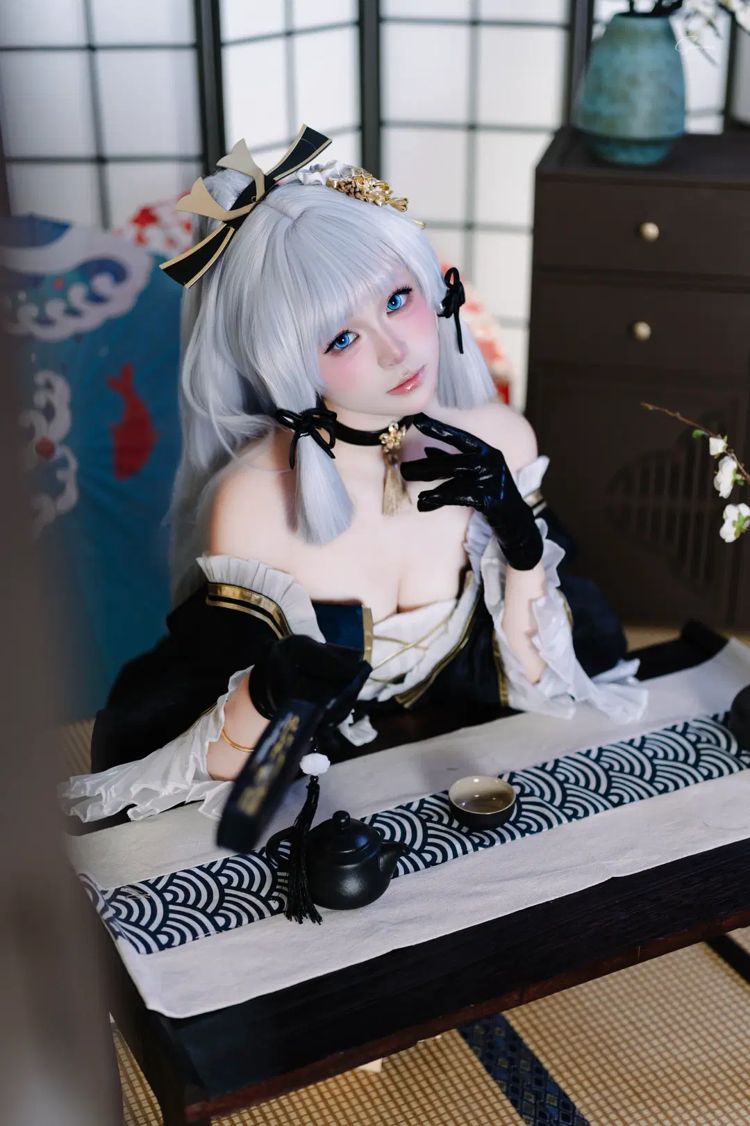 【神裡綾華cos】霜刃生賀，稻妻和風寫真 - 小八摄影 - 第6張
