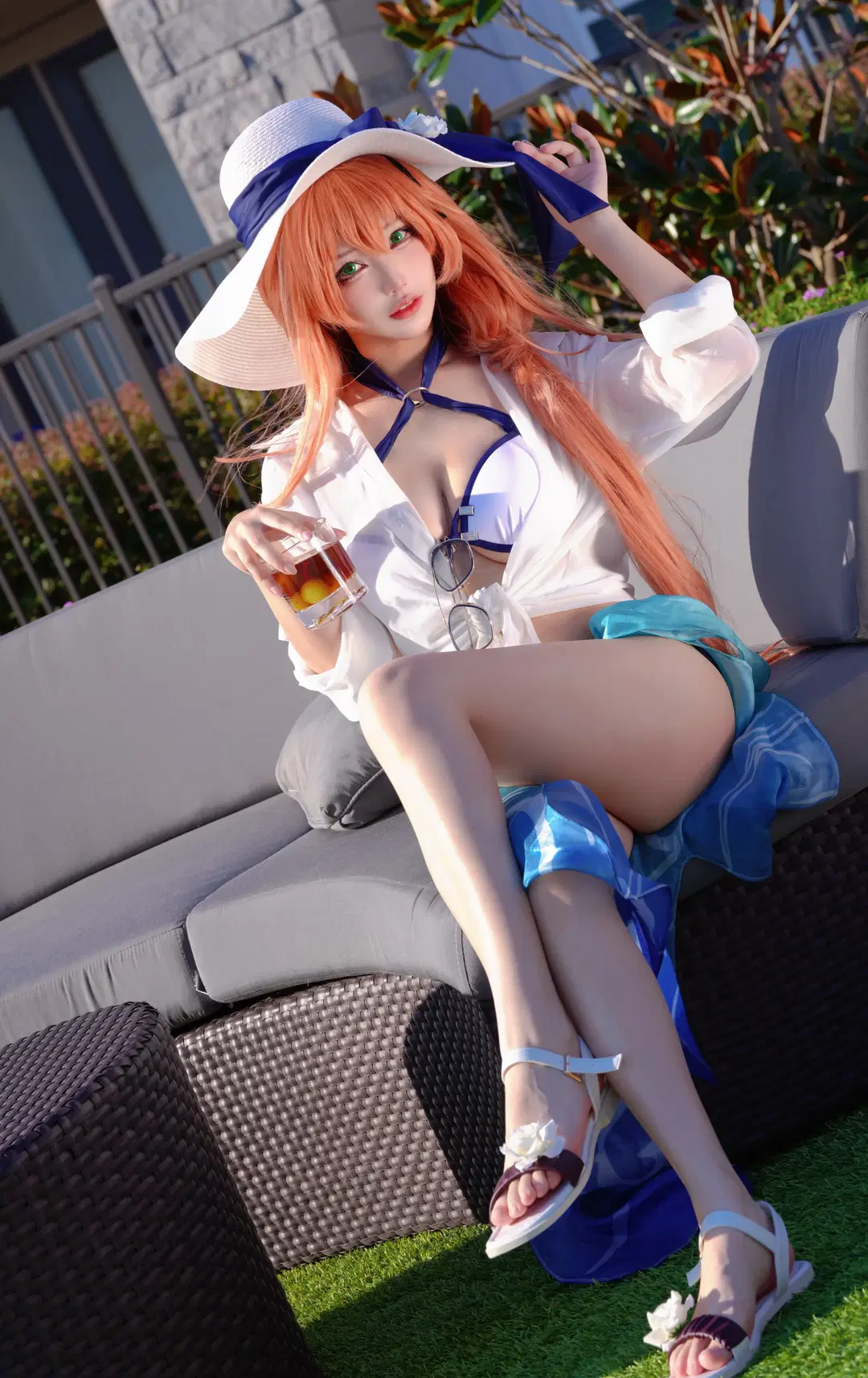 泳装, 夏日写真, 少女前线2, 春田cos, 人鱼