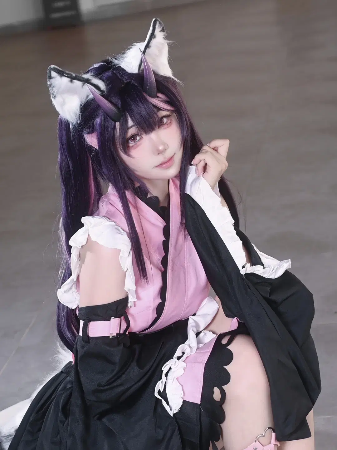 White stockings, Cosmic Princess Kaguya!, Kemonomimi girl, Catgirl cosplay, Komazawa Noi cosplay
