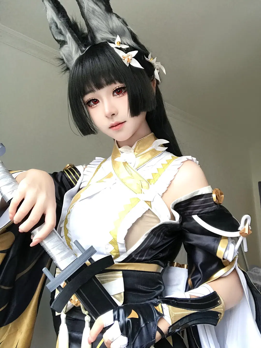 ゼンレスゾーンゼロ, コスプレ, 星見雅コスプレ, 黒ストッキング, 銀庭より届く花便り