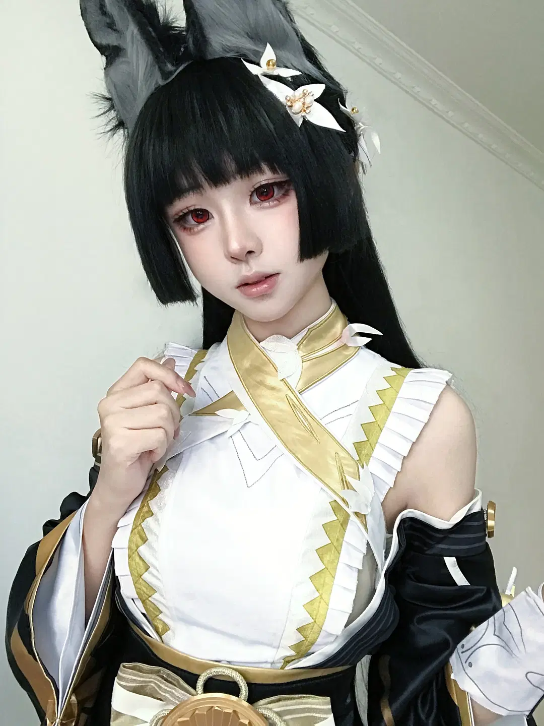 绝区零, 星见雅cos, 游戏角色cos, 兽耳cos, 红色美瞳