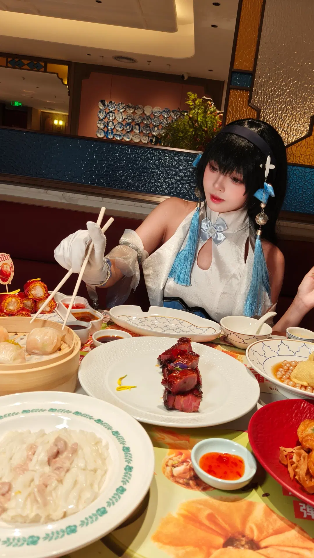 [Xishi cosplay] Checking in at Dian Dou De's Grandview Plaza branch, enjoying Guangzhou morning tea and Cantonese dim sum by 翎安酱 - Image 3