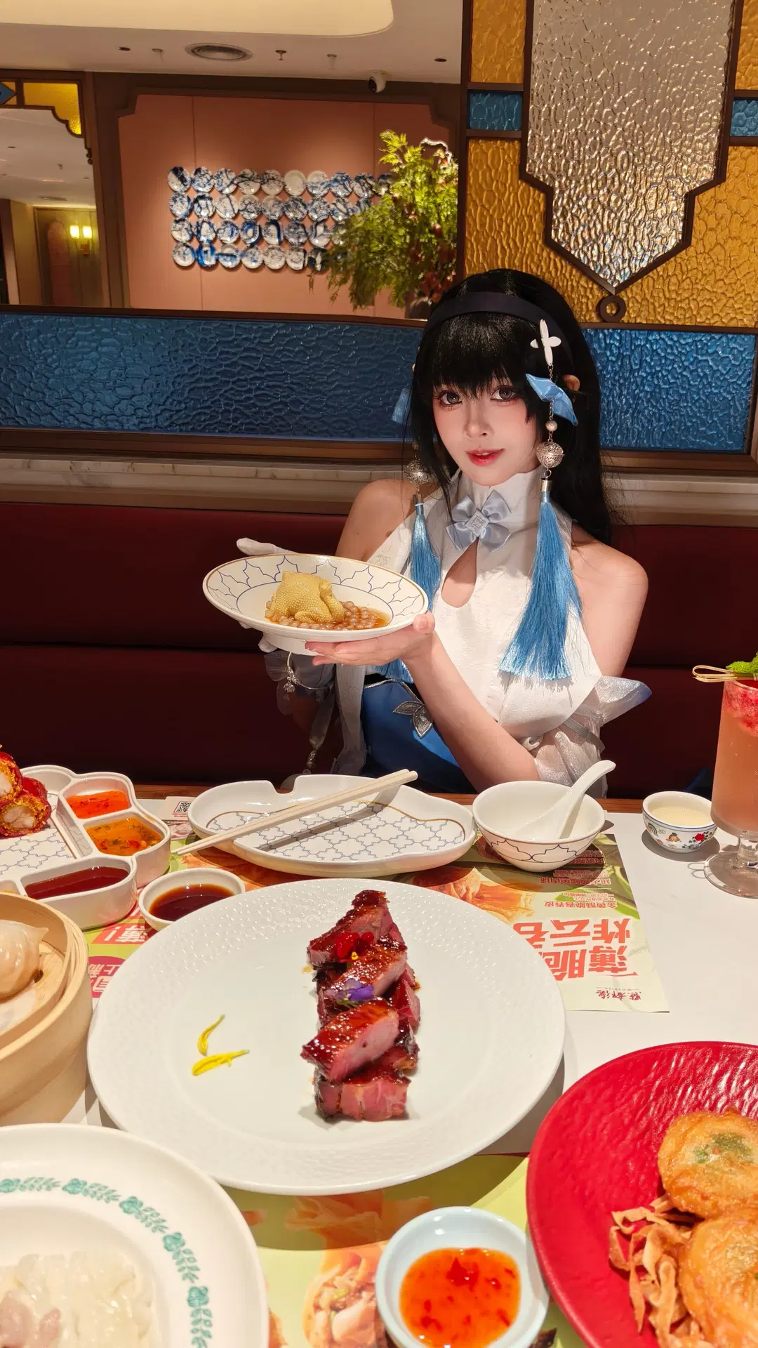 [Xishi cosplay] Checking in at Dian Dou De's Grandview Plaza branch, enjoying Guangzhou morning tea and Cantonese dim sum by 翎安酱 - Image 4
