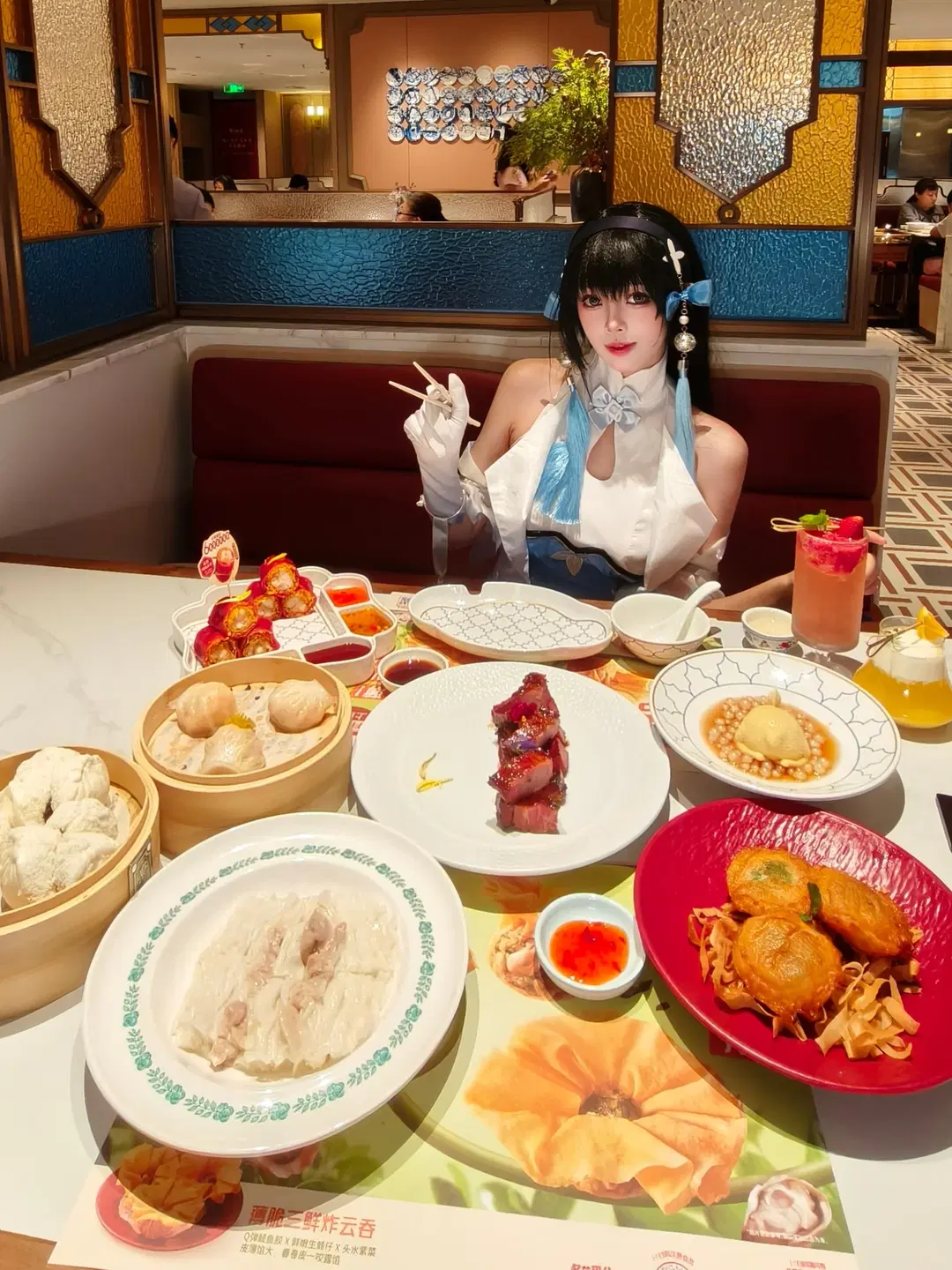[Xishi cosplay] Checking in at Dian Dou De's Grandview Plaza branch, enjoying Guangzhou morning tea and Cantonese dim sum by 翎安酱 - Image 6