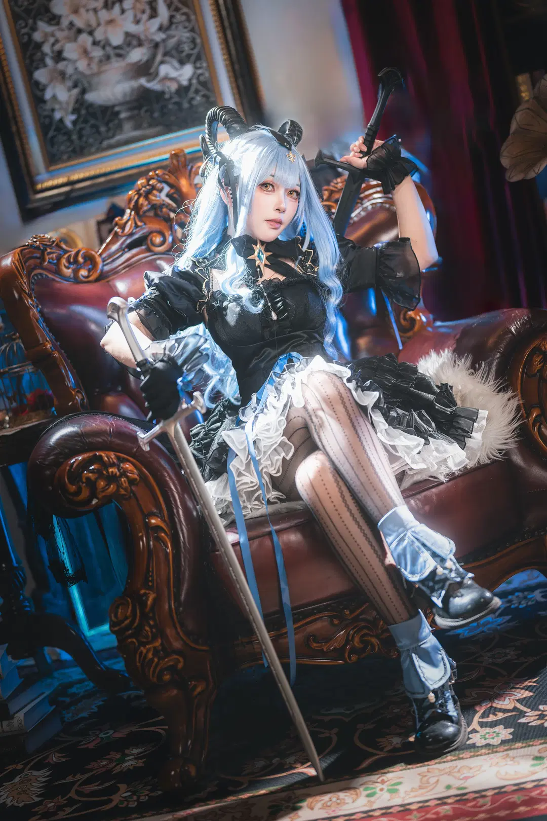 cosplay, 漫展自由行, Lolita洋裝, 廣州CICF漫展, 哥特網襪