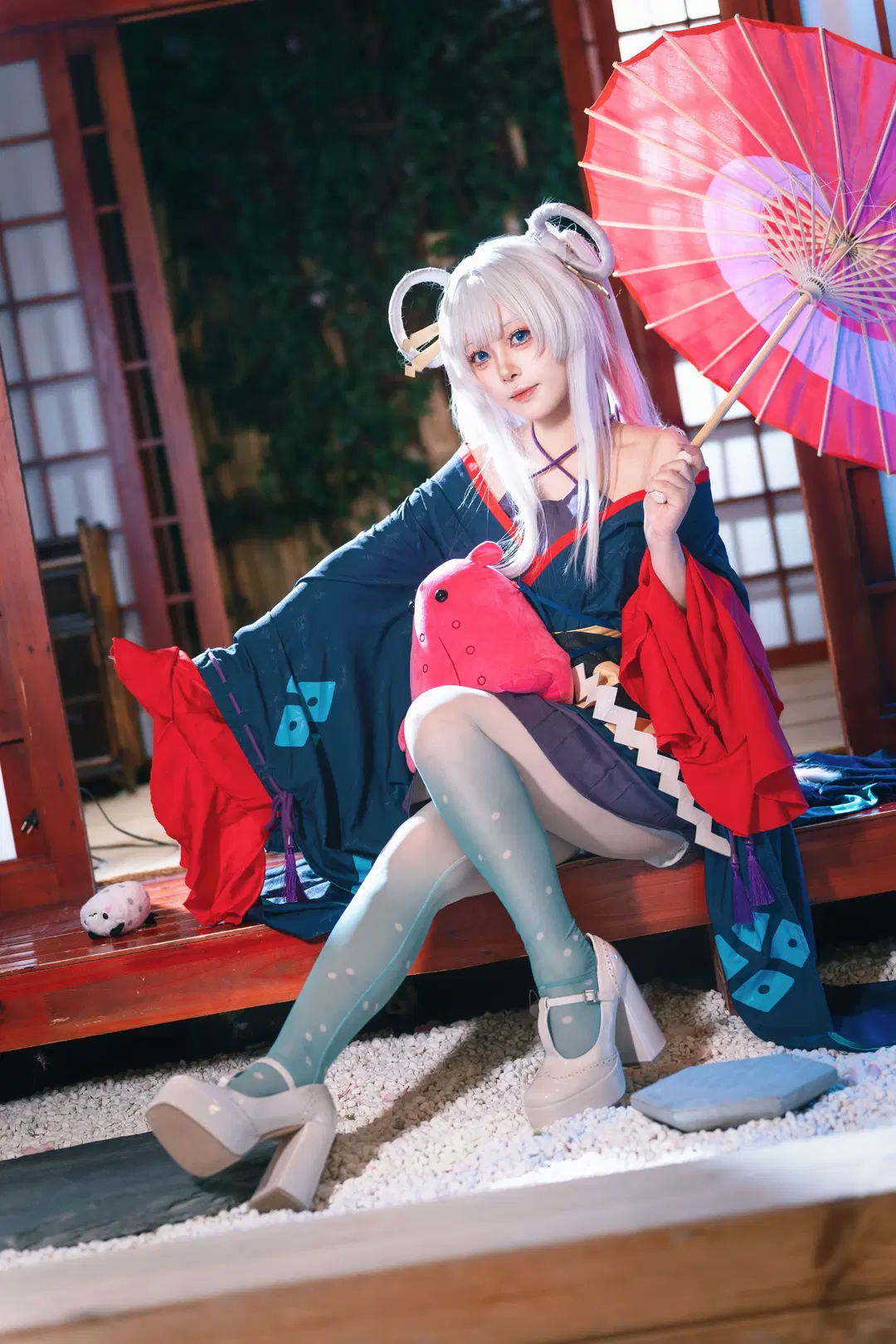 超時空輝夜姬月見八千代cos，燈籠下的和風少女 - 一千零一问 - 第2張