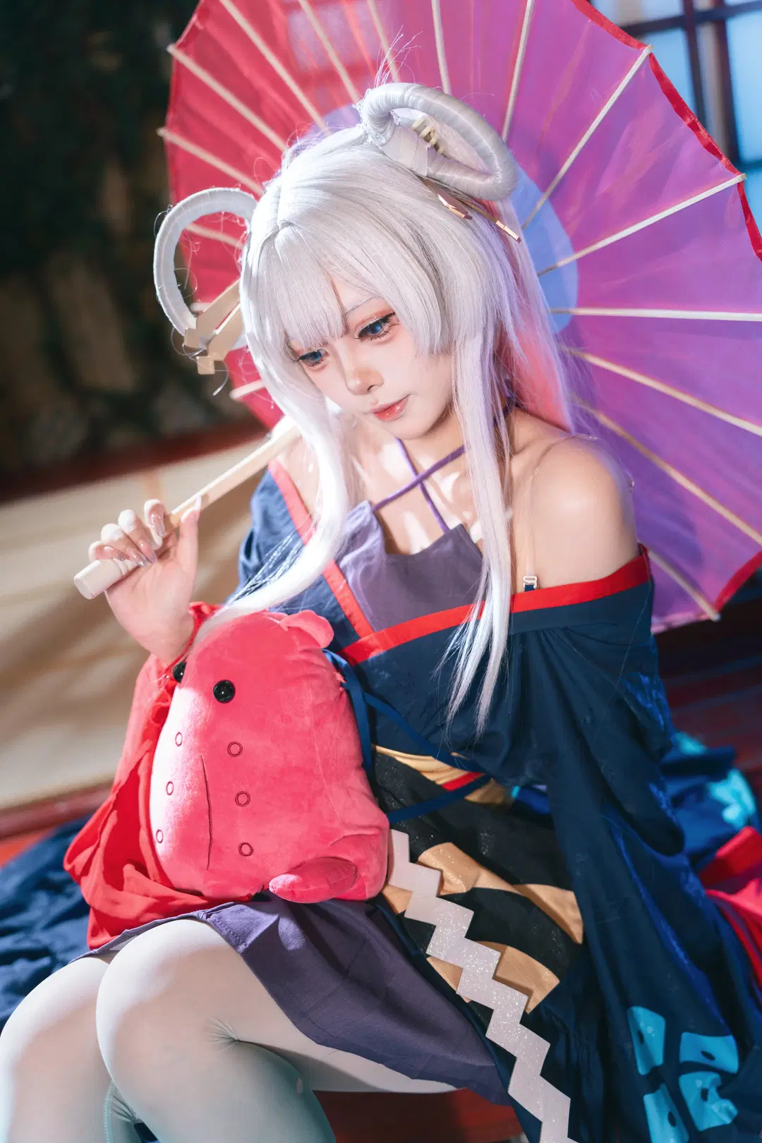 超時空輝夜姬月見八千代cos，燈籠下的和風少女 - 一千零一问 - 第3張