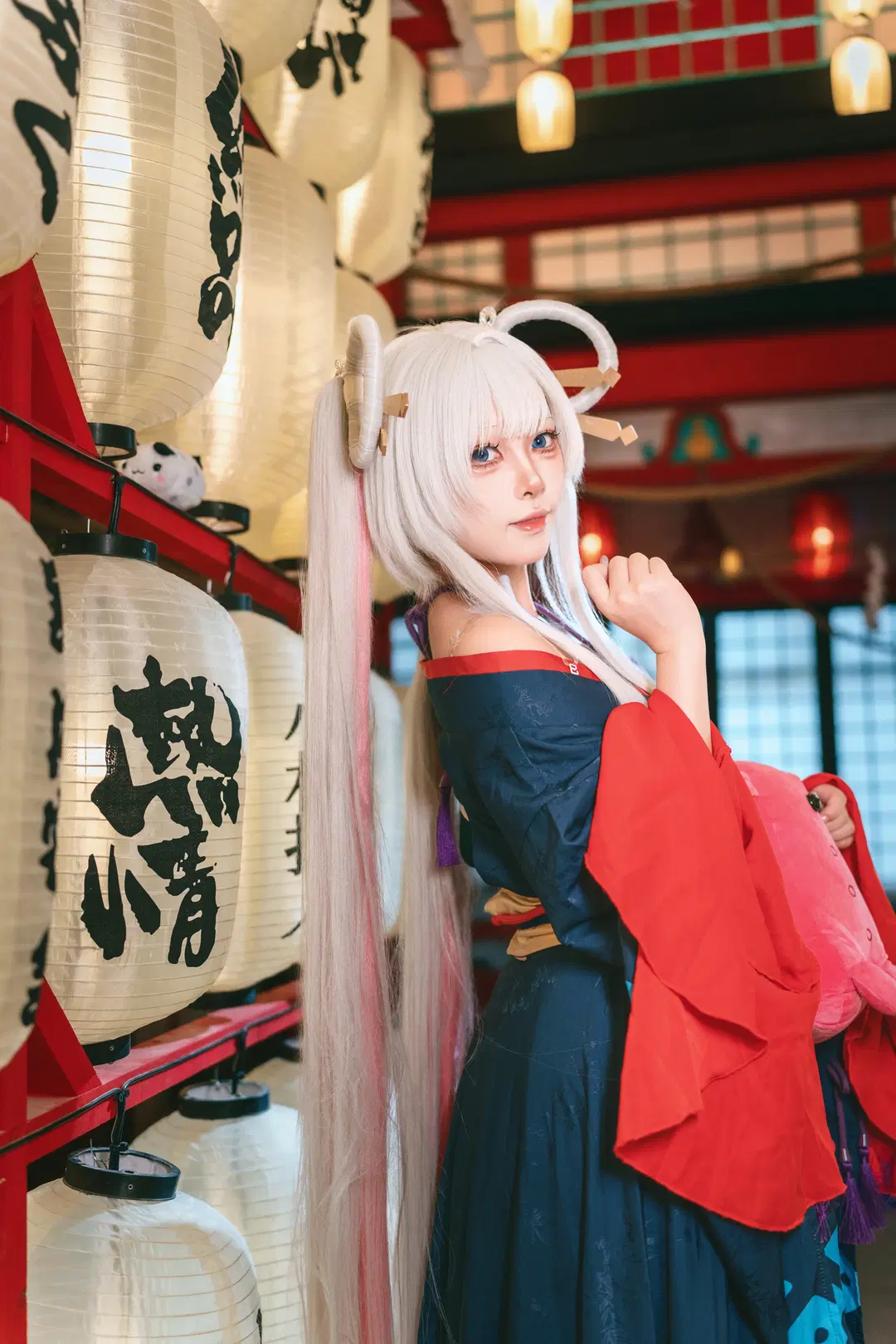 超時空輝夜姬月見八千代cos，燈籠下的和風少女 - 一千零一问 - 第5張