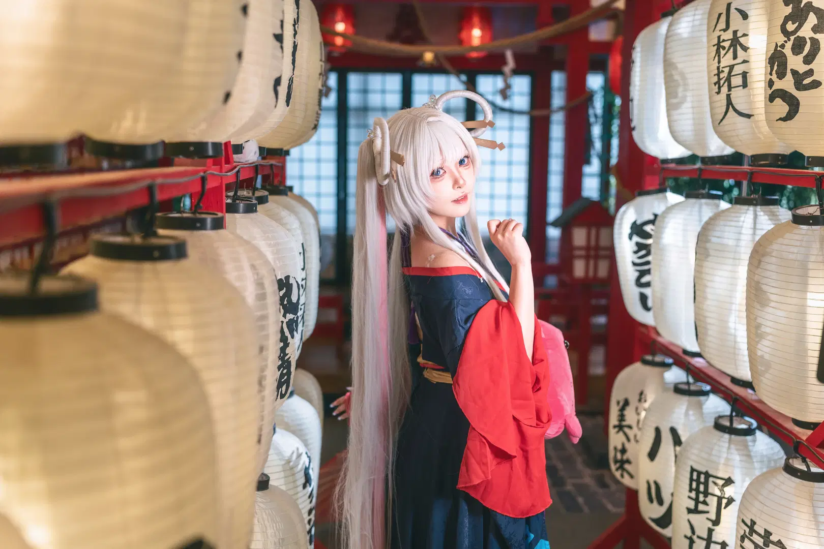 超時空輝夜姬月見八千代cos，燈籠下的和風少女 - 一千零一问 - 第6張