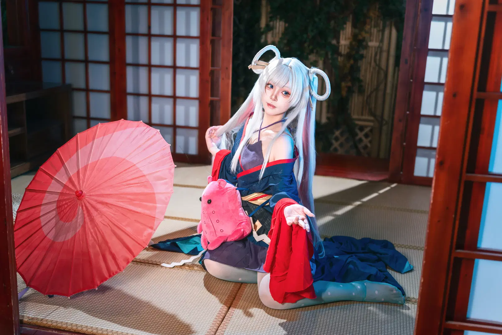 超時空輝夜姬月見八千代cos，燈籠下的和風少女 - 一千零一问 - 第9張