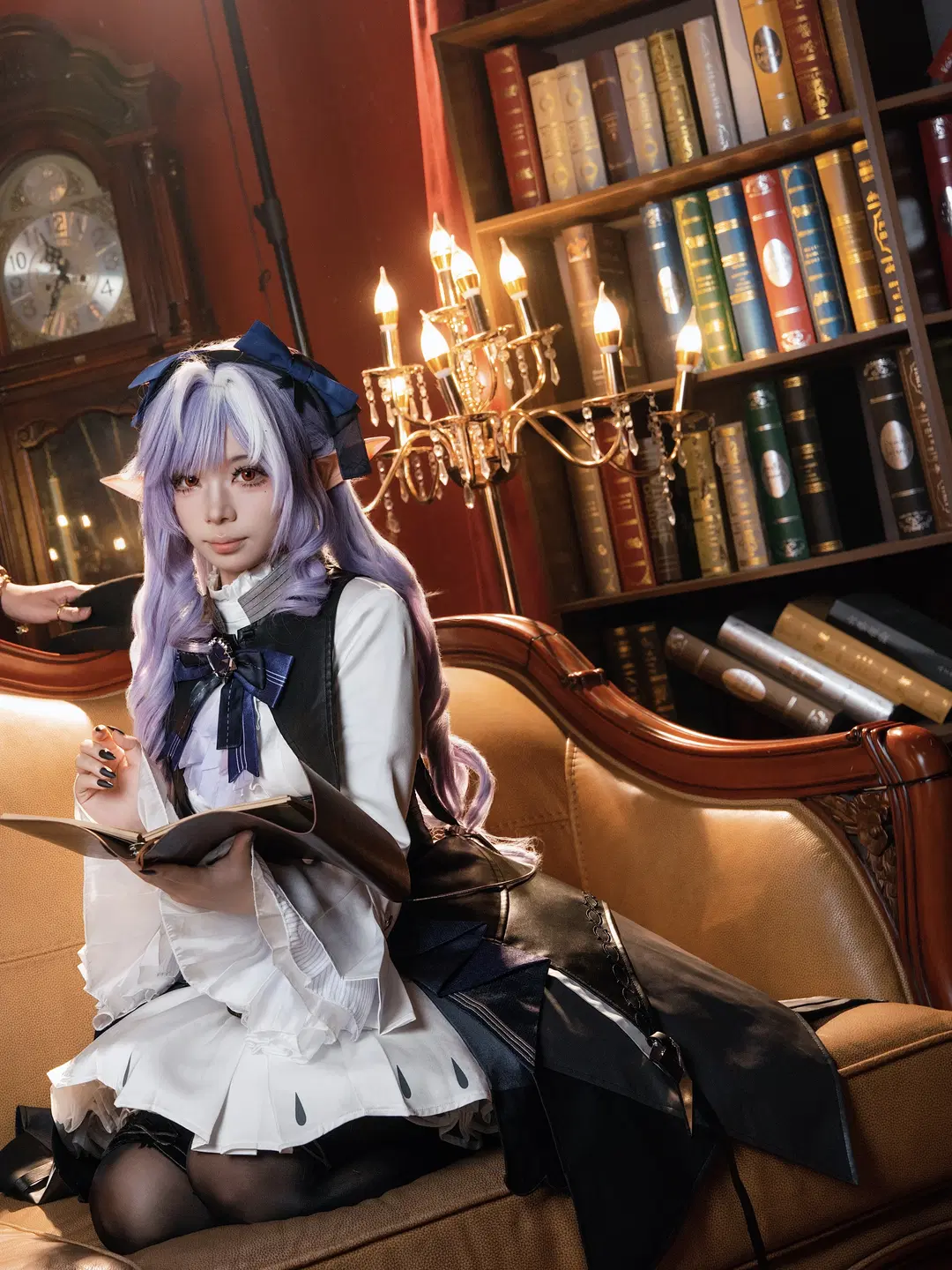 Zenless Zone Zero, Vivian cosplay, Black stockings, Mockingbird, Hugo cosplay