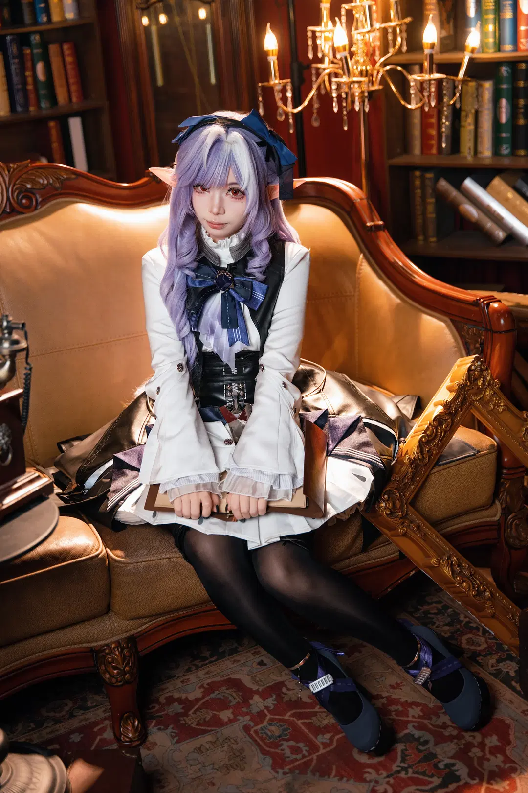 Zenless Zone Zero, Vivian cosplay, Black stockings, Game cosplay, Mockingbird