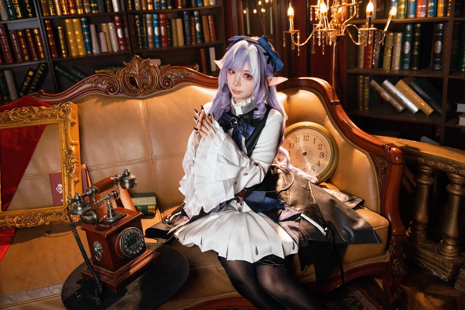 [Vivian cosplay] Zenless Zone Zero: Mockingbird Themed Vintage Study Afternoon Tea by 茫零00 - Image 4