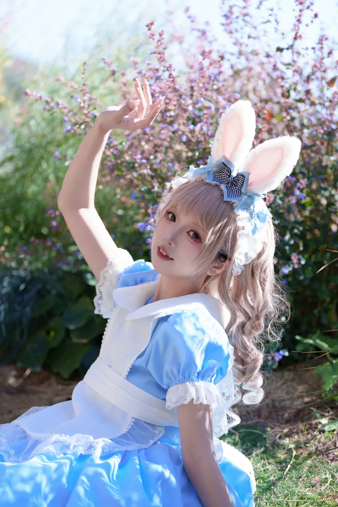 蓝白Lolita兔耳旅拍日记 - 夏尔 - 第4张