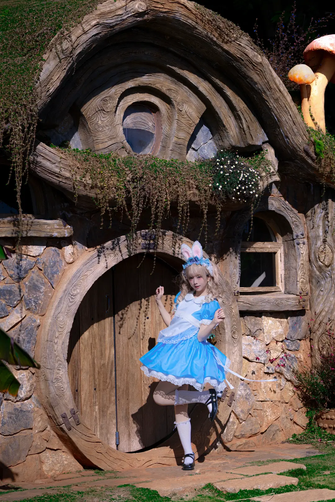 蓝白Lolita兔耳旅拍日记 - 夏尔 - 第9张