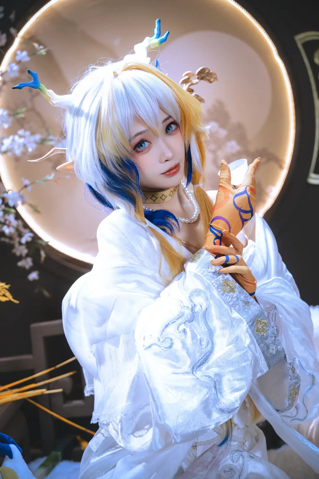 【黍cos】明日方舟冰纹玉釉造型的古典奇幻演绎 - 夏尔 - 第7张