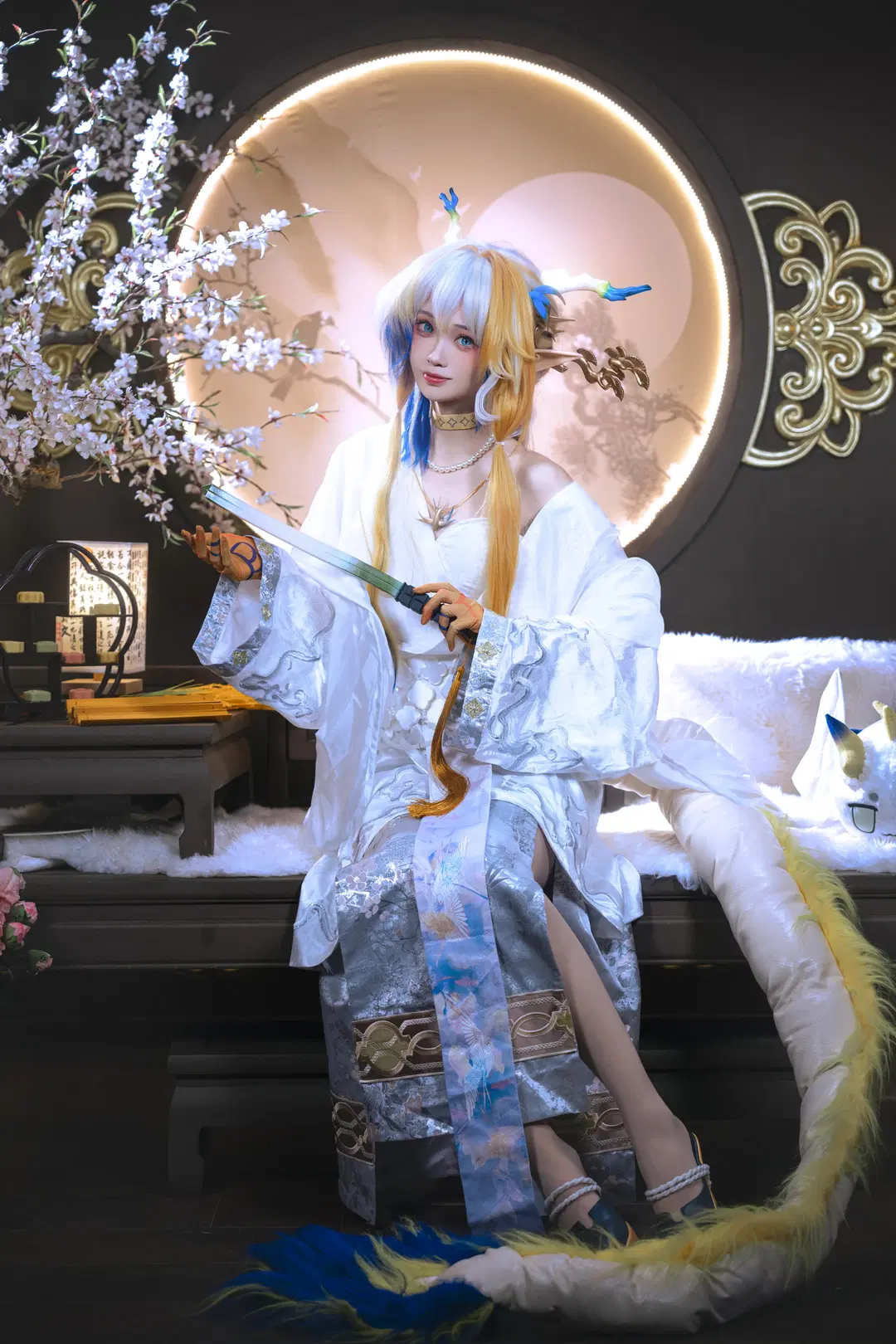 【黍cos】明日方舟冰纹玉釉造型的古典奇幻演绎 - 夏尔 - 第8张