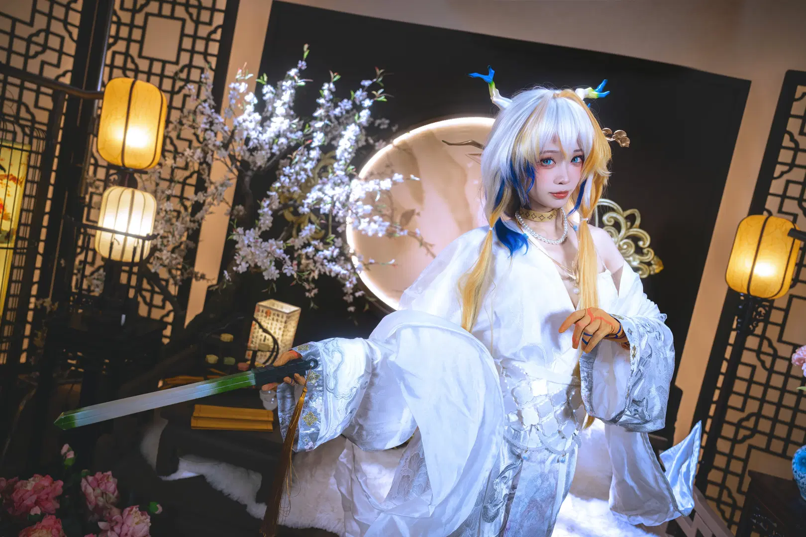 【黍cos】明日方舟冰纹玉釉造型的古典奇幻演绎 - 夏尔 - 第9张