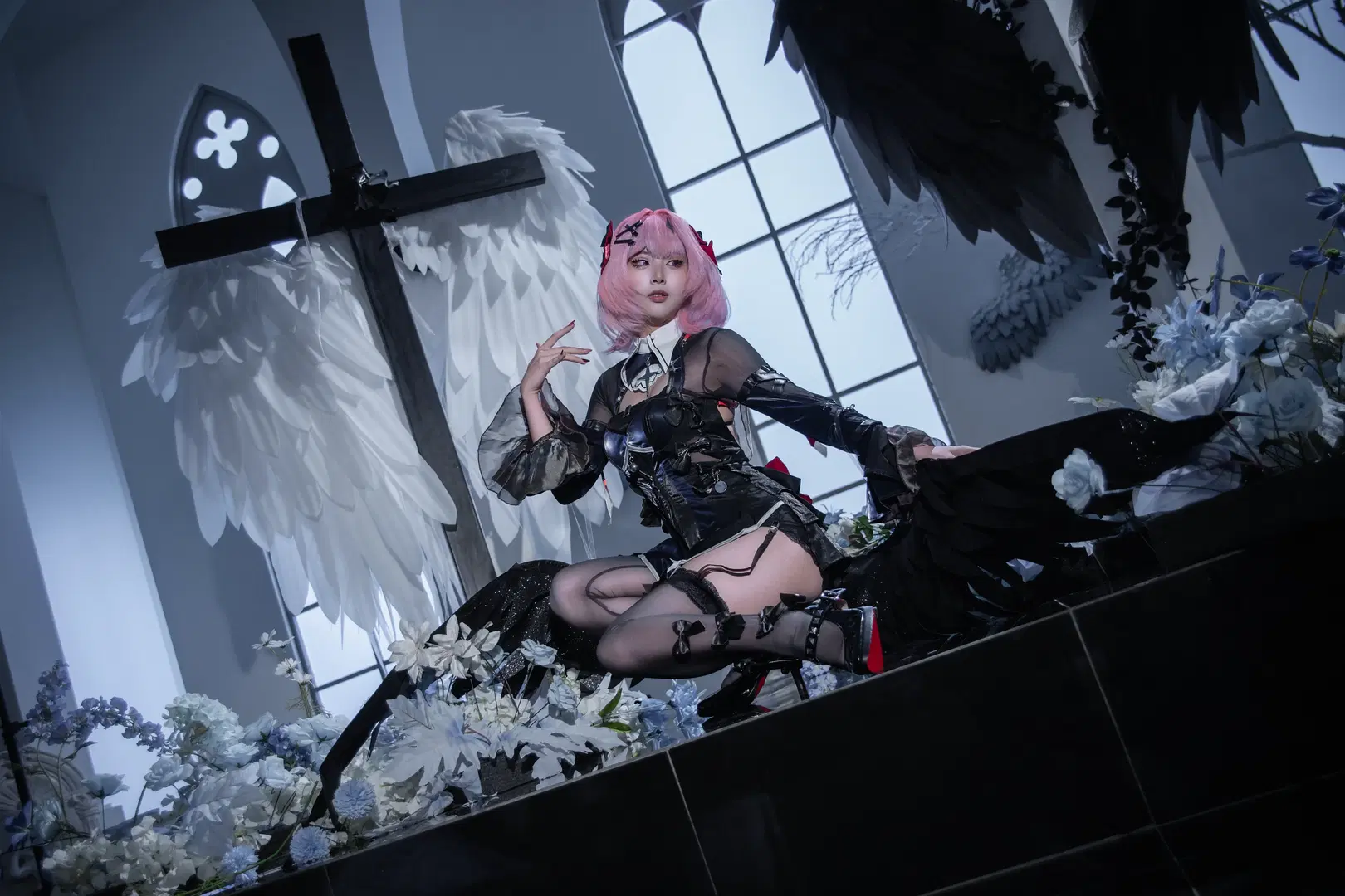 【レミエール コスプレ】ゼンレスゾーンゼロ 白黒の翼に抱かれし虚狩り - 耶耶绿鹅 - 2枚目