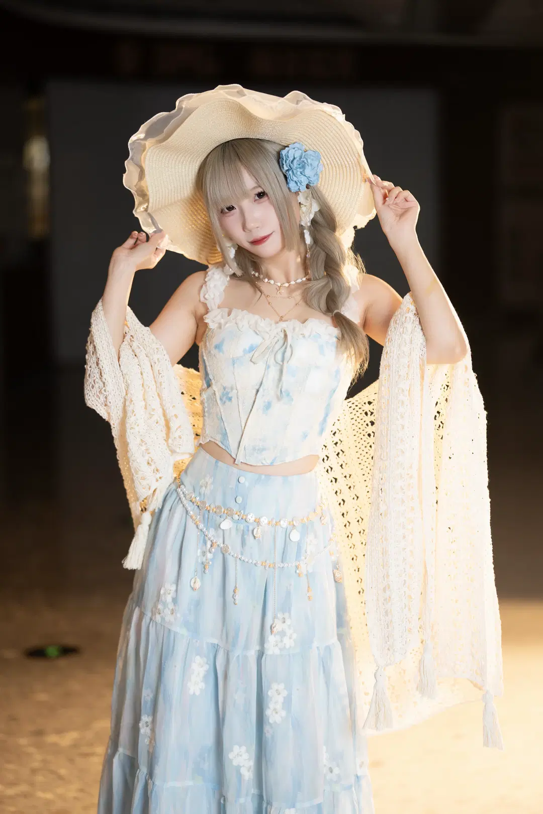 夏日写真, 海岛风穿搭, 原创cosplay, 波西米亚风, 草帽写真