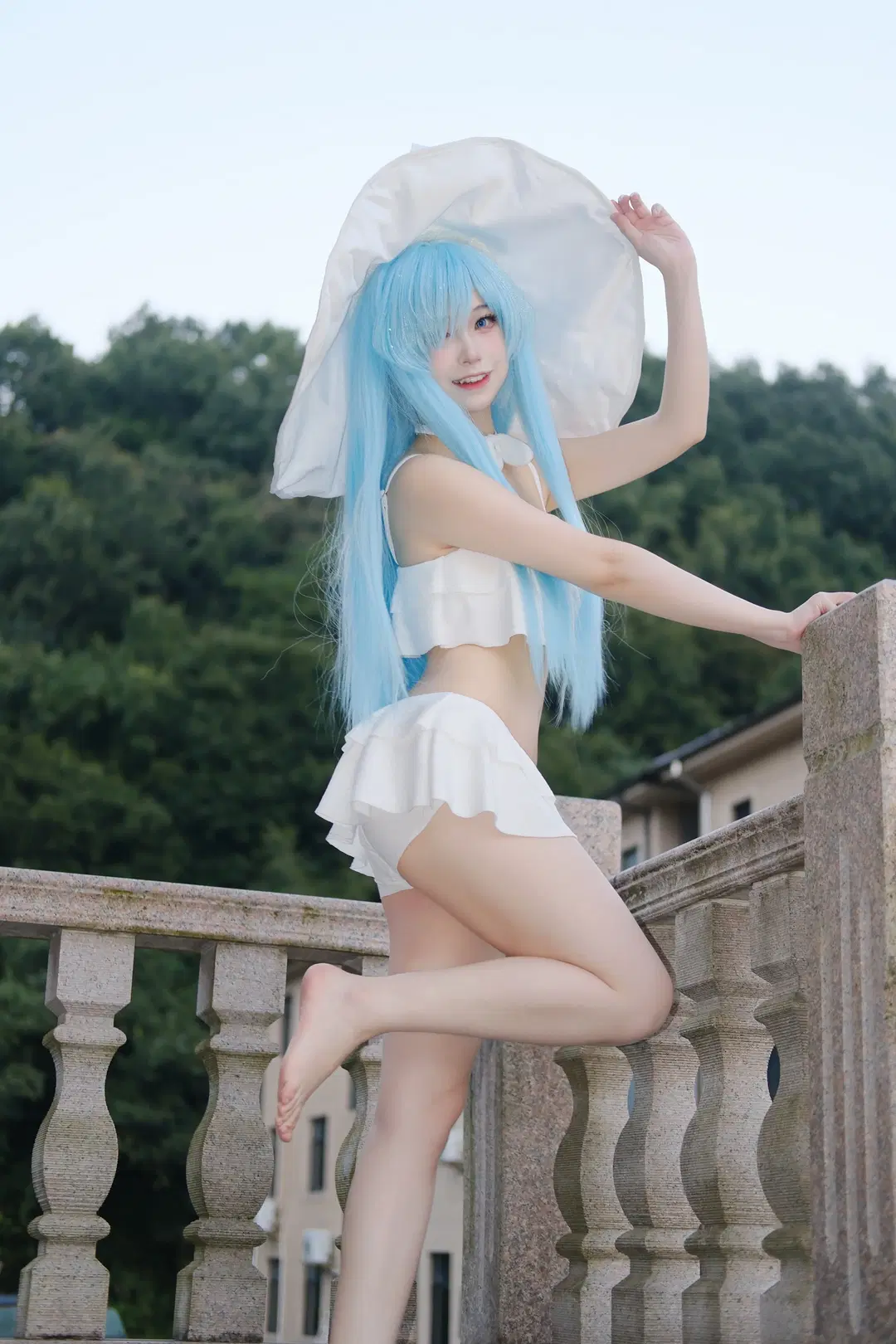 碧蓝航线, 泳装cos, 二次元cos, 雅努斯cos, 夏日泳池