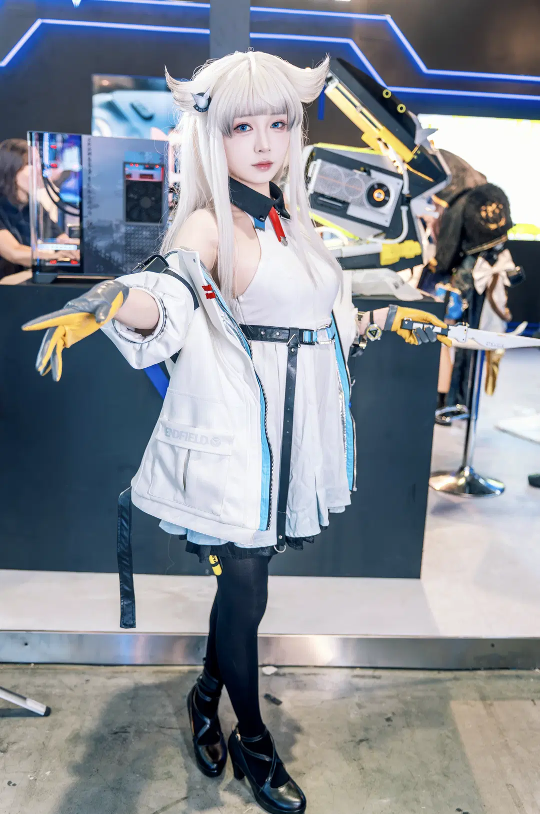 cosplay, 明日方舟终末地, 黑丝, 佩丽卡cos, 终末地向渊行