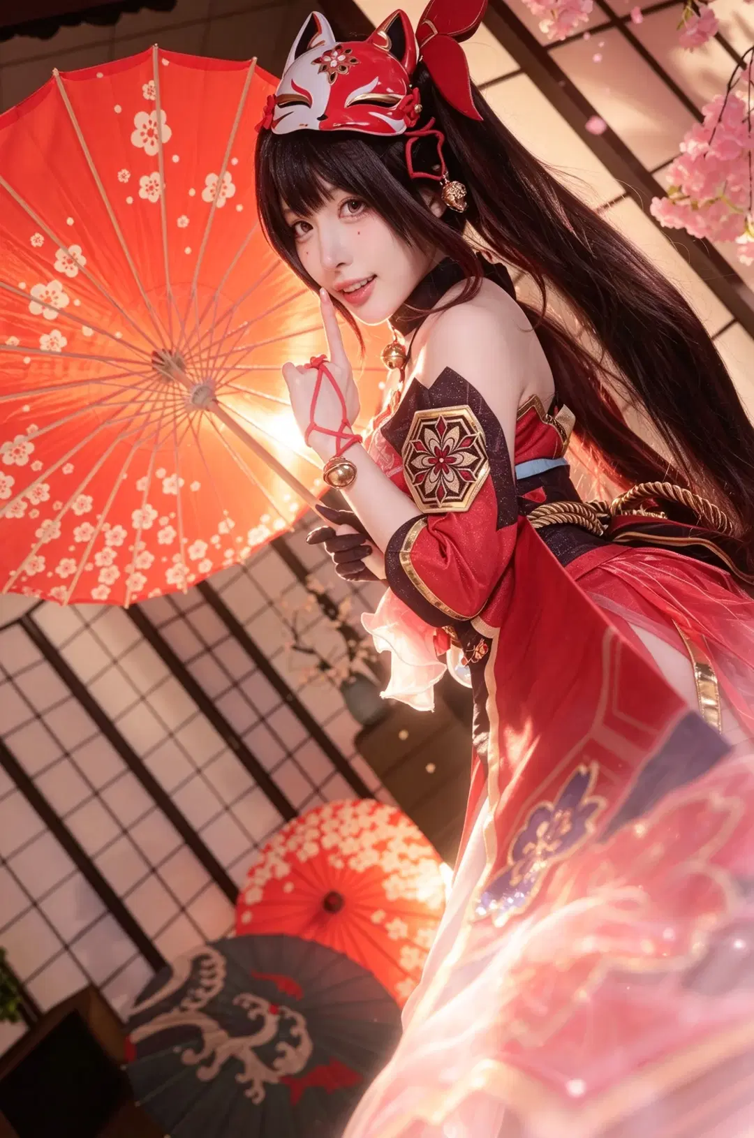 【花火 コスプレ】『崩壊：スターレイル』仮面の愚者の和風スタジオ撮影記録 - 手可摘星辰 - 4枚目