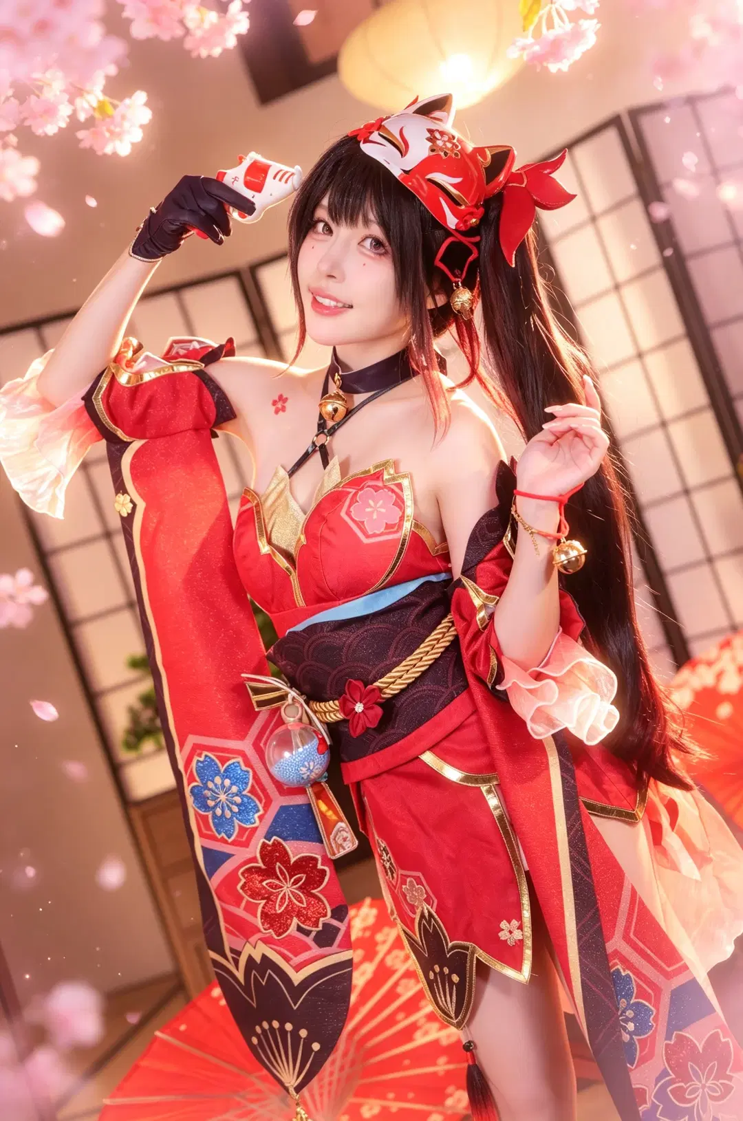 【花火 コスプレ】『崩壊：スターレイル』仮面の愚者の和風スタジオ撮影記録 - 手可摘星辰 - 5枚目