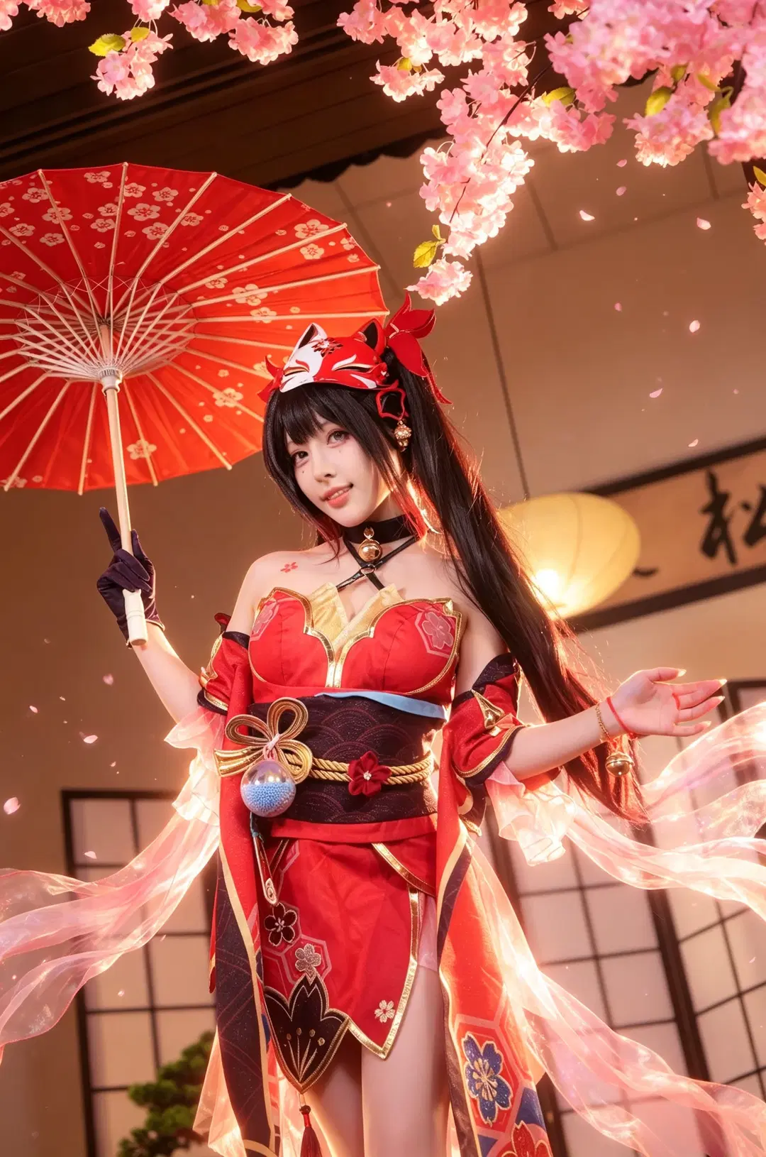 【花火 コスプレ】『崩壊：スターレイル』仮面の愚者の和風スタジオ撮影記録 - 手可摘星辰 - 7枚目