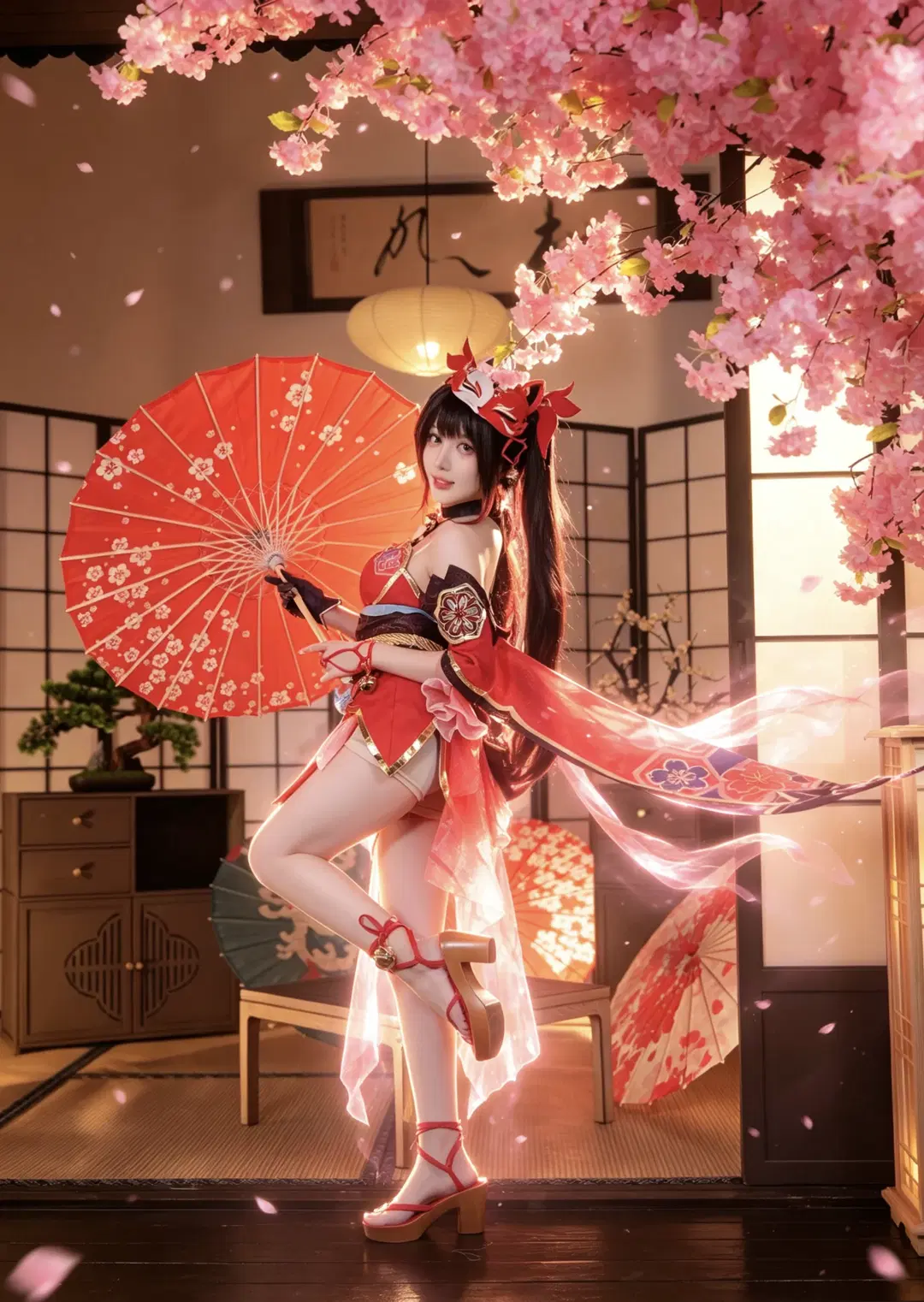 【花火 コスプレ】『崩壊：スターレイル』仮面の愚者の和風スタジオ撮影記録 - 手可摘星辰 - 8枚目