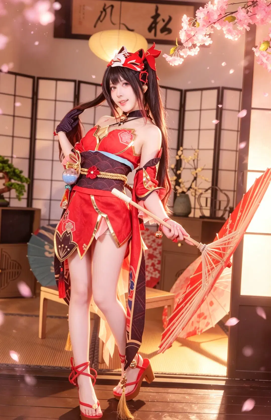 【花火 コスプレ】『崩壊：スターレイル』仮面の愚者の和風スタジオ撮影記録 - 手可摘星辰 - 9枚目