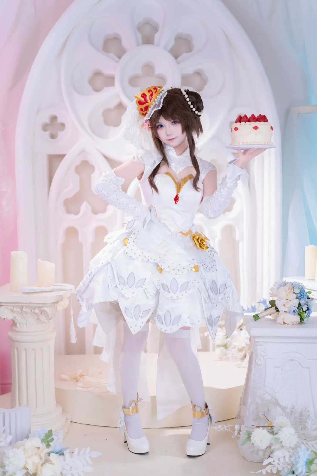 [Xiao Qiao Cosplay] Honor of Kings Pure White Wedding Romantic Recreation by 叽叽叽蓝 - Image 2