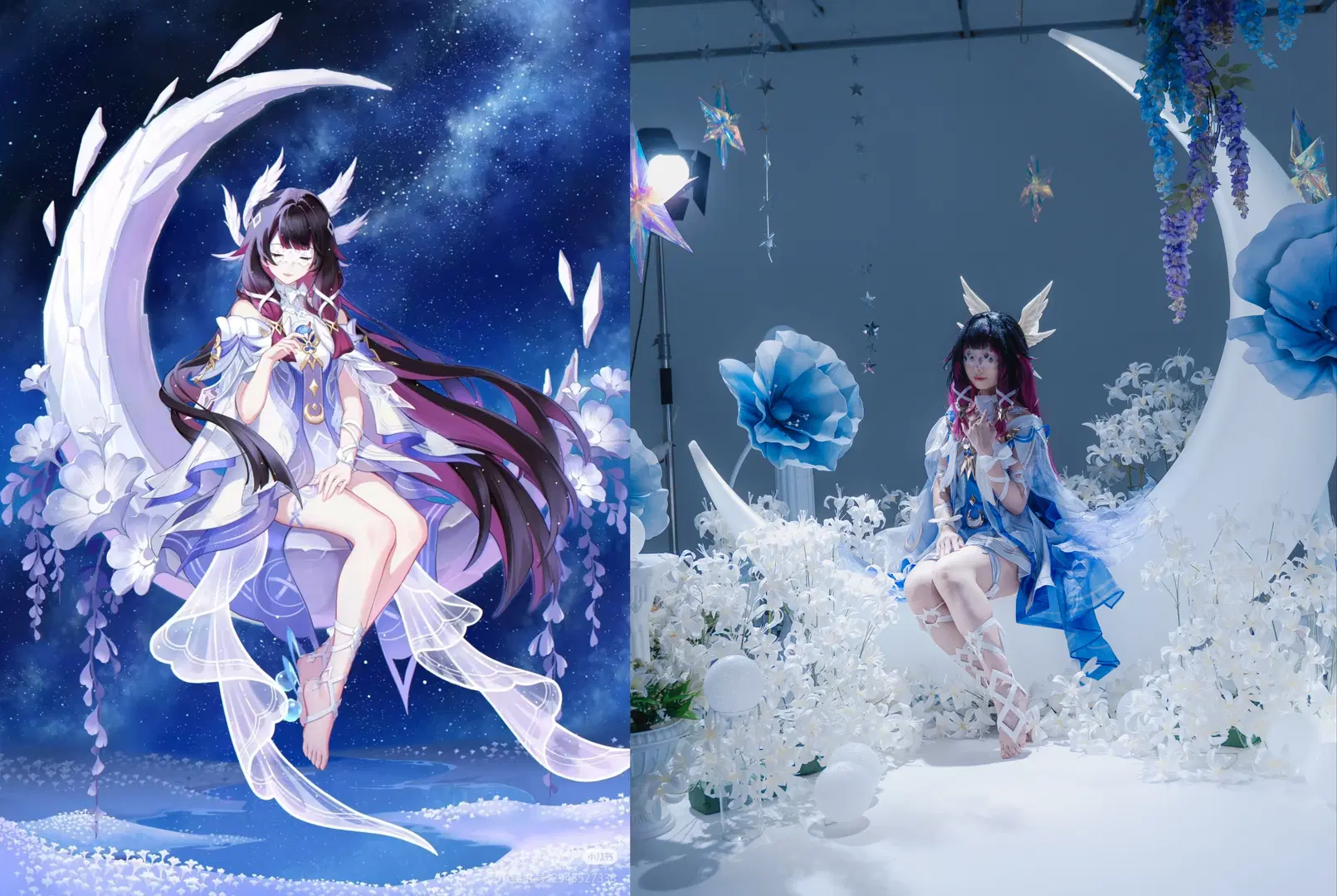【哥伦比娅cos】原神少女的银月之庭还原记 - 吃土少女阿萨喵 - 第3张