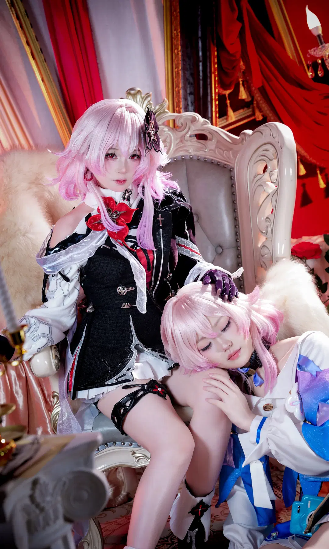 【三月なのか コスプレ】『崩壊：スターレイル』長夜月テーマのペア撮影 - 全麦小熊 - 2枚目