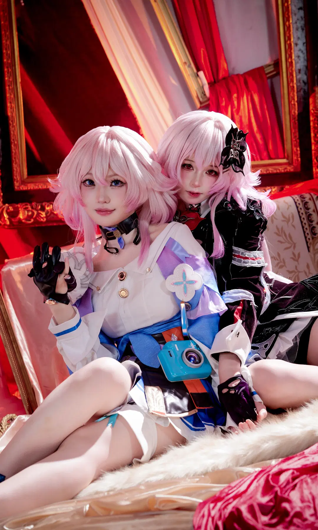崩坏星穹铁道, 三月七cos, 长夜月cos, 双人cosplay, 腿环cos