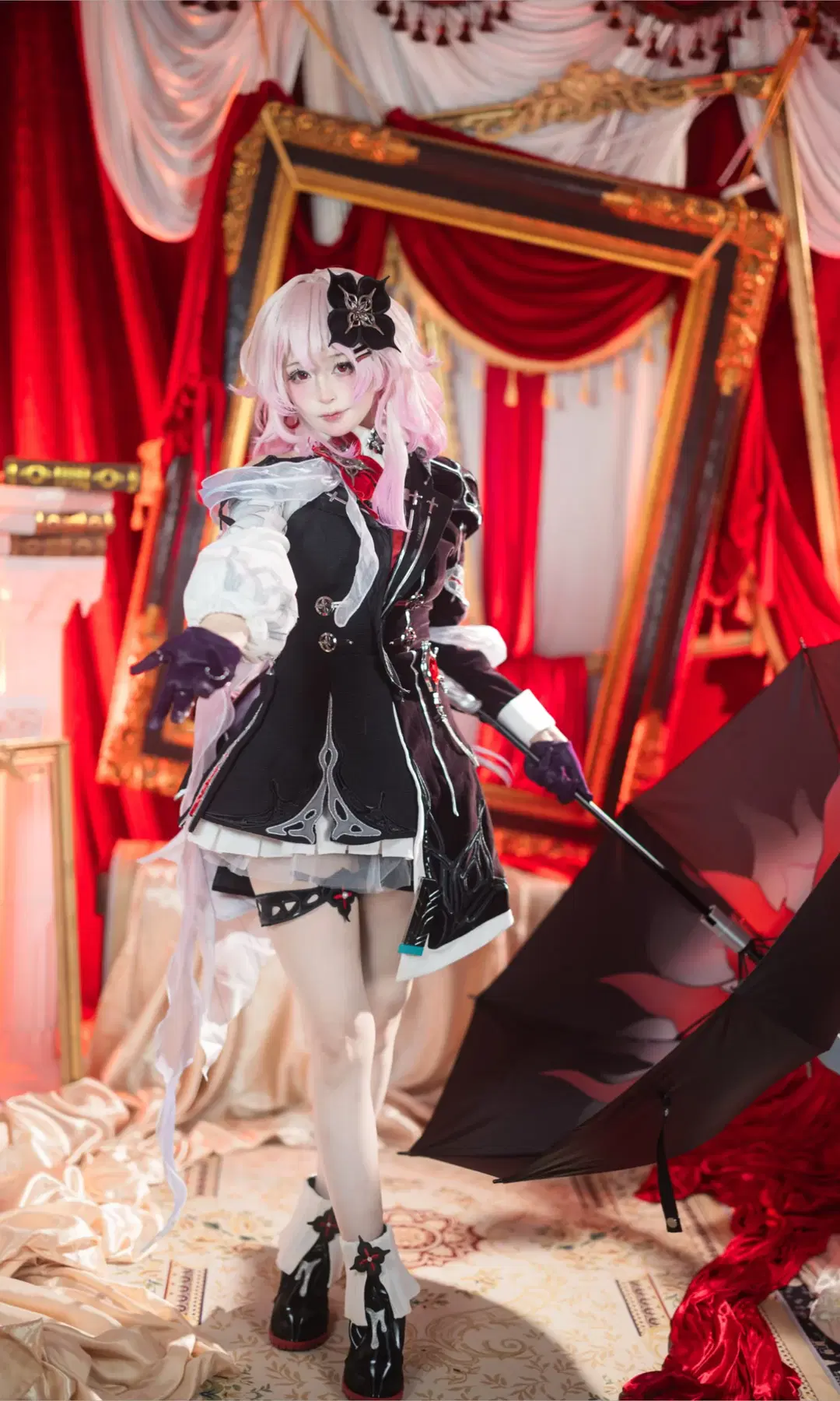 【長夜月コスプレ】『崩壊：スターレイル』赤と黒の印象美 - 全麦小熊 - 3枚目