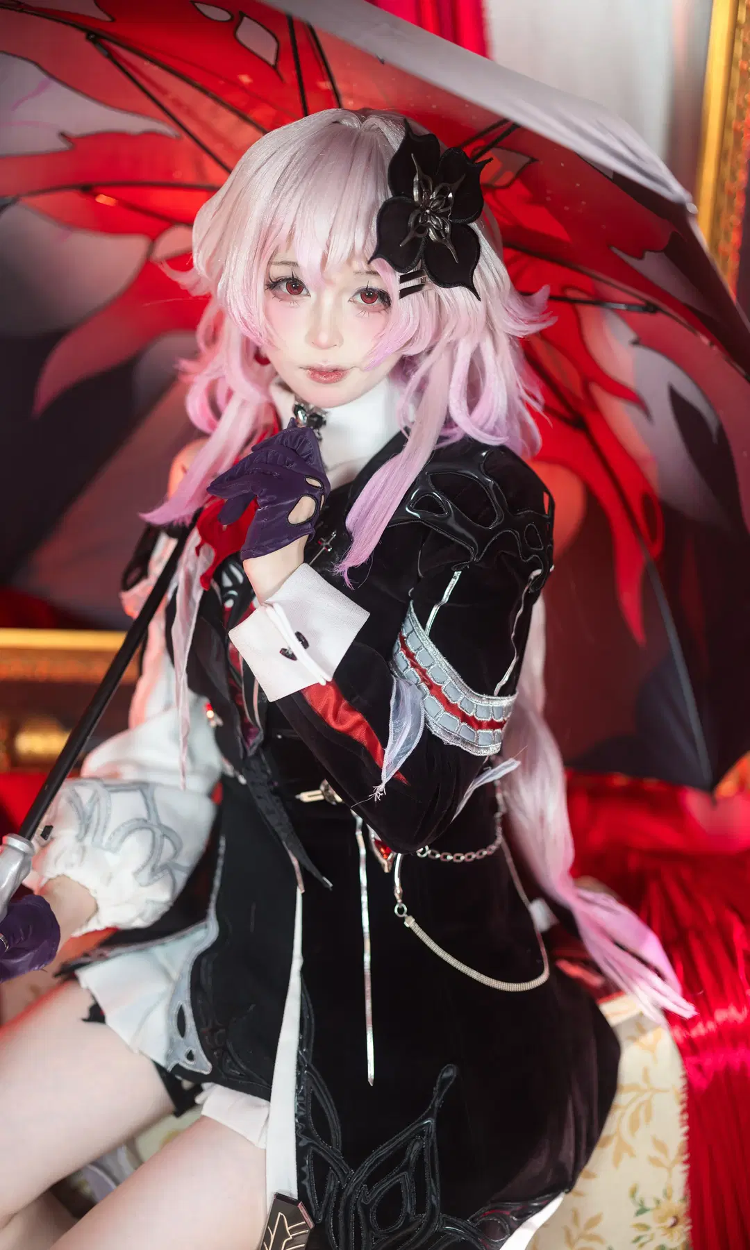 【長夜月コスプレ】『崩壊：スターレイル』赤と黒の印象美 - 全麦小熊 - 5枚目