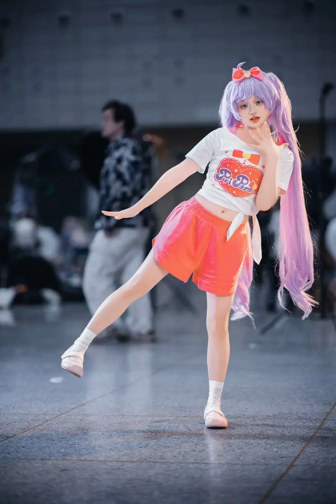 场照, cos动作参考, 美妙天堂, 真中啦啦cos, 小偶像训练服