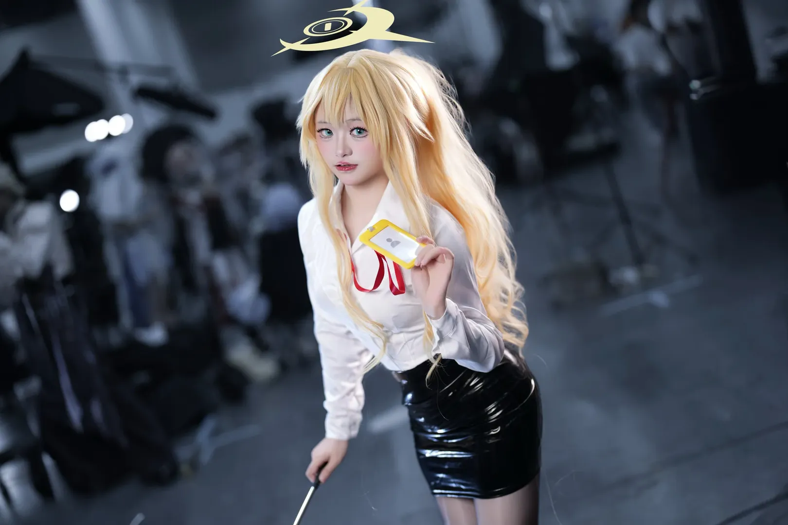 cosplay, 碧蓝档案, 笑面教授cos, 双马尾, 黑丝高跟鞋 - 第5张