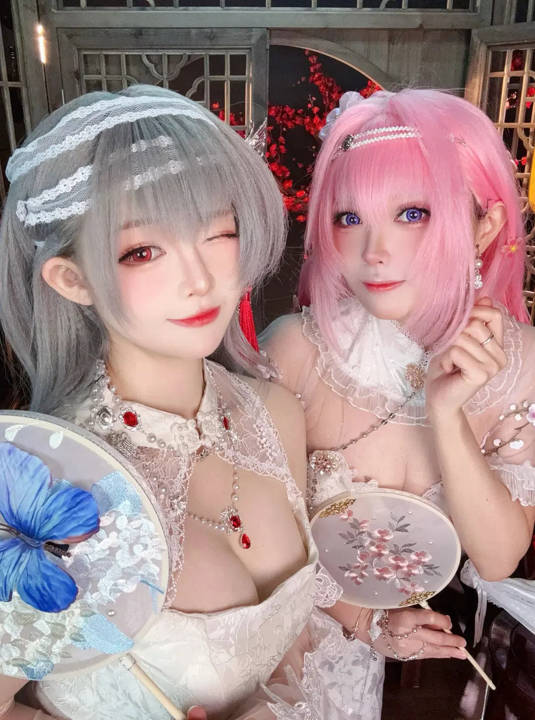 【神罰cos】與桃樂絲的白色蕾絲旗袍雙人拍攝 - Rynna遴遴 - 第2張