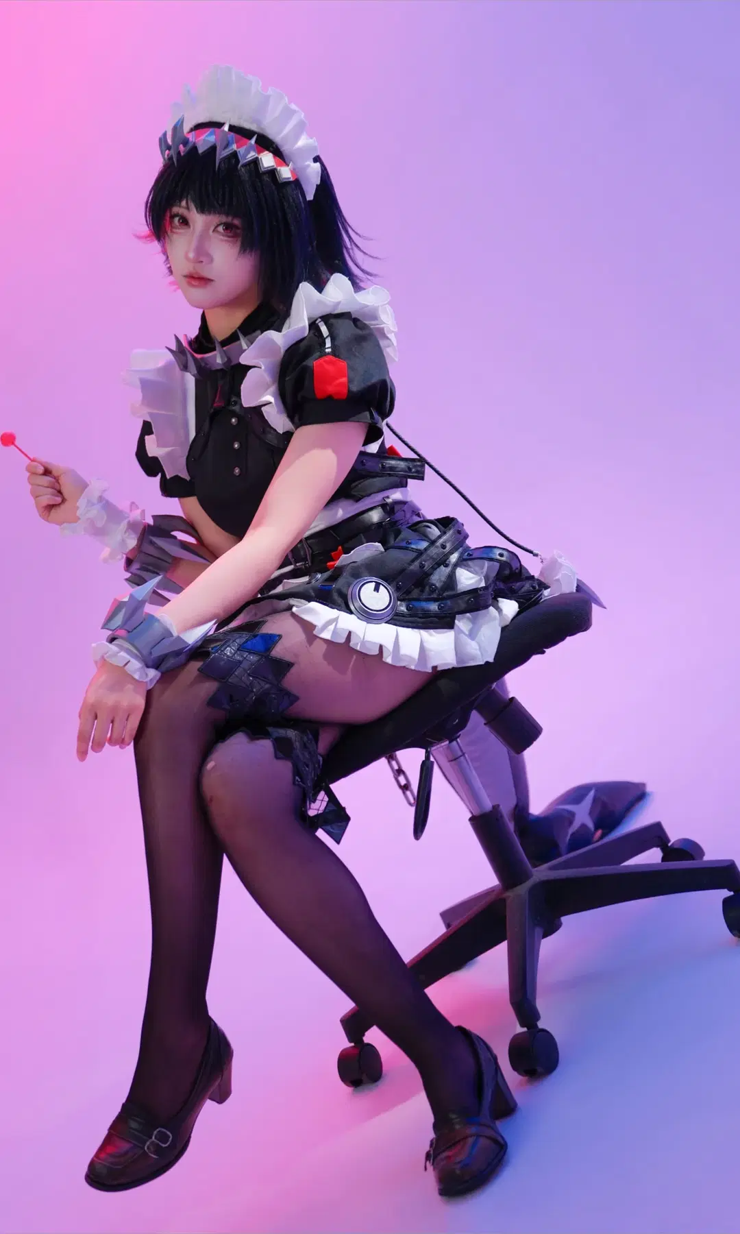 绝区零, 机能风, 女仆装, 艾莲乔cos, 黑丝