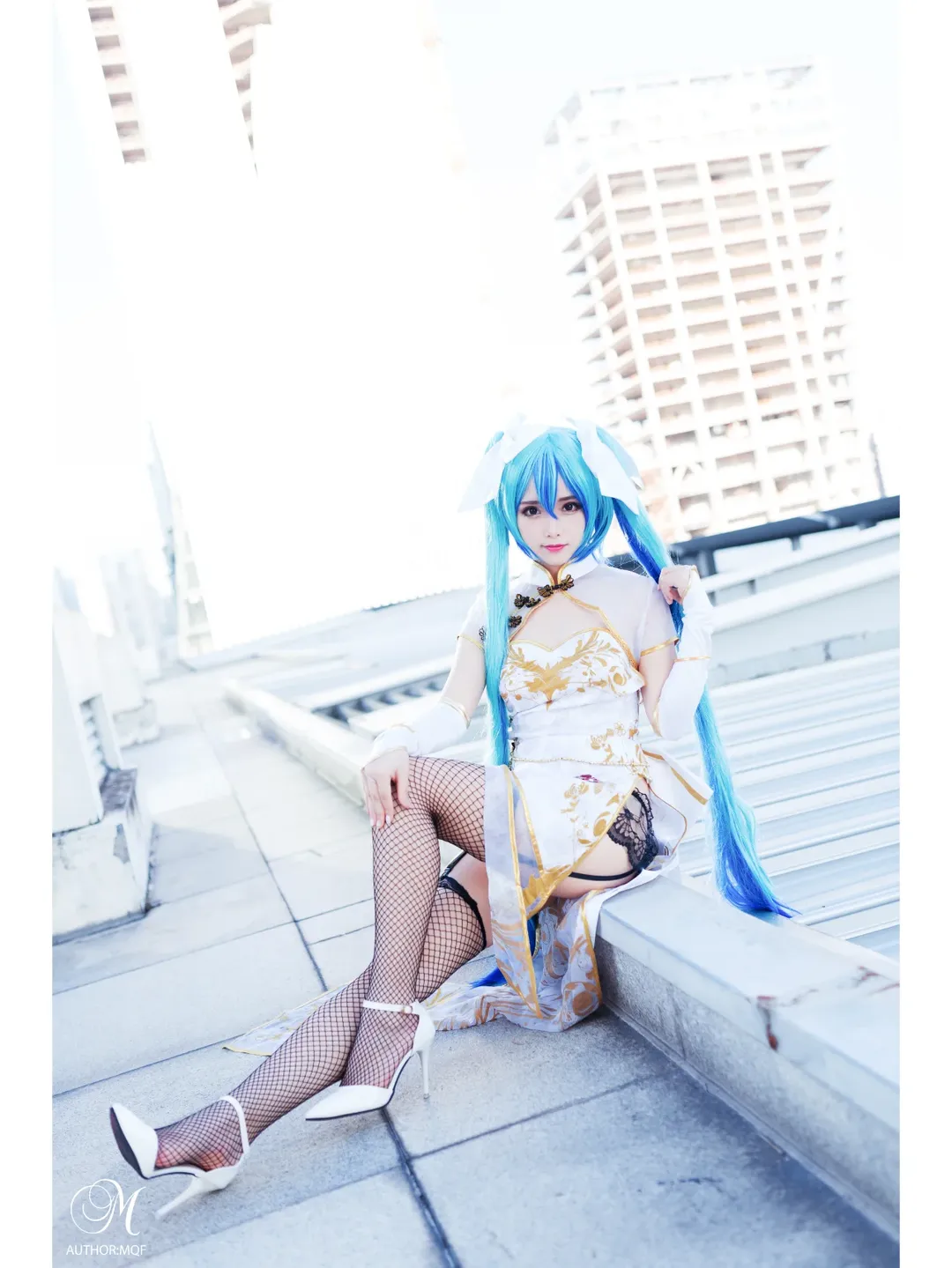 漫展返图, 旗袍, 初音未来cos, Vocaloid, 丝袜