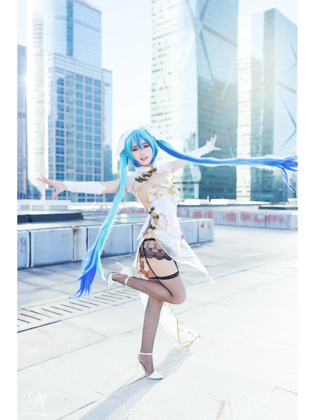 漫展返图, 旗袍, 初音未来cos, Vocaloid, 丝袜 - 第2张