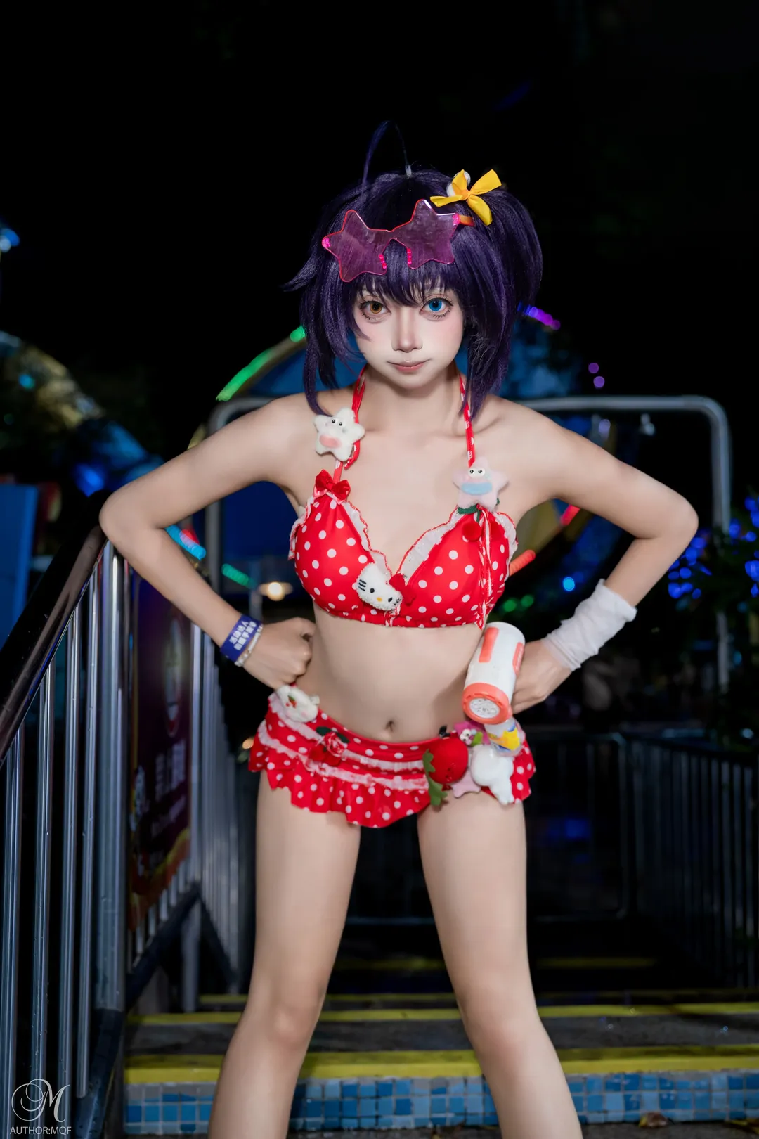 cosplay, 中二病也要谈恋爱, 水上乐园, 小鸟游六花cos, 比基尼