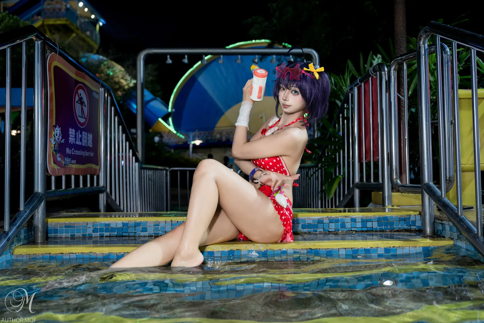 cosplay, 中二病也要谈恋爱, 水上乐园, 小鸟游六花cos, 比基尼 - 第4张